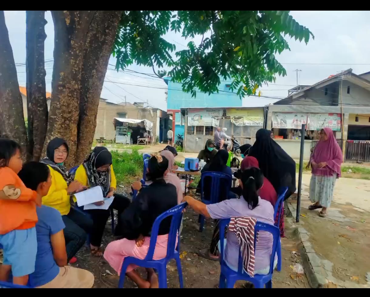 Pelaksanaan Gebyar skrining TBC UPTD Puskesmas Margamulya dalam rangka memperingati hari kesehatan Nasional