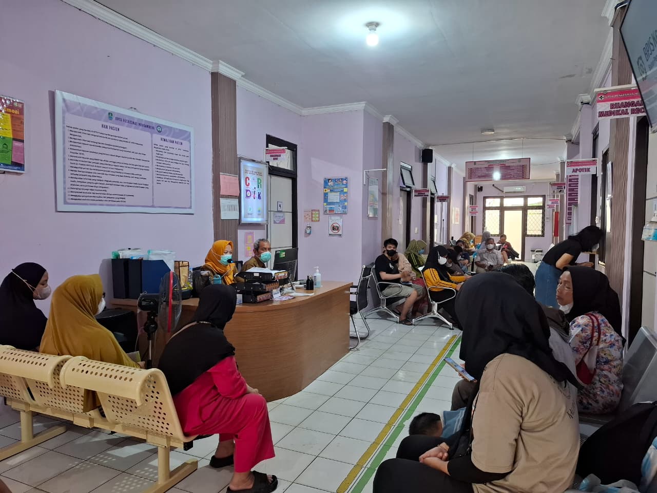 UPTD Puskesmas Margamulya buka CKG dengan tenaga kesehatan yang baik