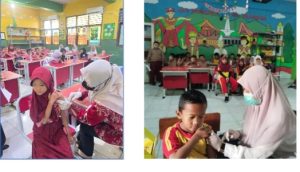 Puskesmas Teluk Pucung Gelar Kegiatan Bulan Imunisasi Anak Sekolah
