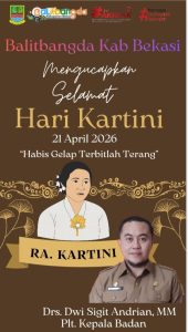 BALITBANGDA KABUPATEN BEKASI MENGUCAPKAN SELAMAT HARI KARTINI 21 APRIL 2026