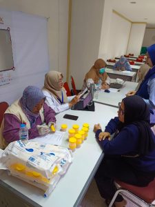 UPTD Puskesmas Seroja Gelar GP2SP di PT Sunrise Textile, Deteksi Dini Faktor Risiko Penyakit pada 65 Pekerja