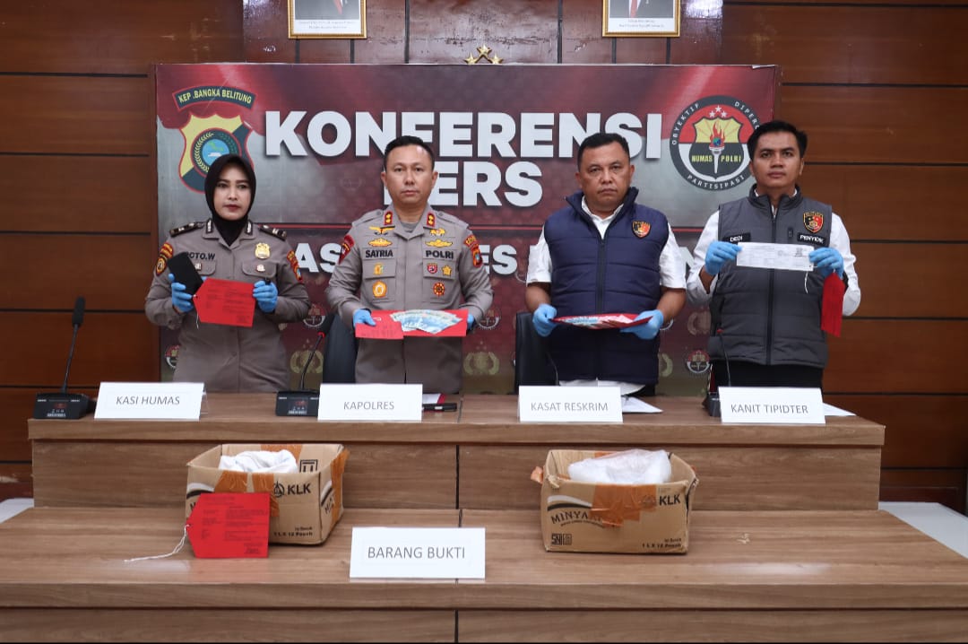 Baru Hari Pertama Kerja, Kapolres Belitung Langsung Sikat Penyelundupan 600 Kg Timah Ilegal Berkedok Minyak Goreng.