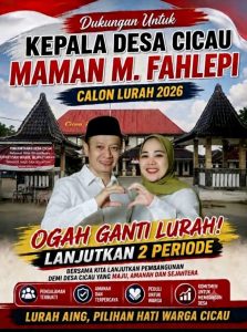 Terbukti Teruji”, Maman M. Fahlepi Siap Lanjutkan 2 Periode untuk Desa Cicau yang Amanah