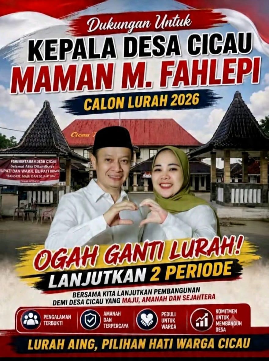 Terbukti Teruji”, Maman M. Fahlepi Siap Lanjutkan 2 Periode untuk Desa Cicau yang Amanah
