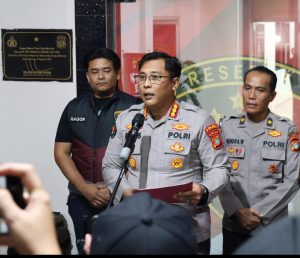 Polda Babel Tetapkan 4 Orang Tersangka Kasus 52,5 Ton Pasir Timah Ilegal di Belitung.