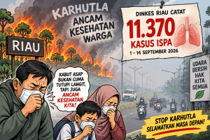 Karhutla Meluas, Kasus ISPA di Riau Tembus 11.370 Orang