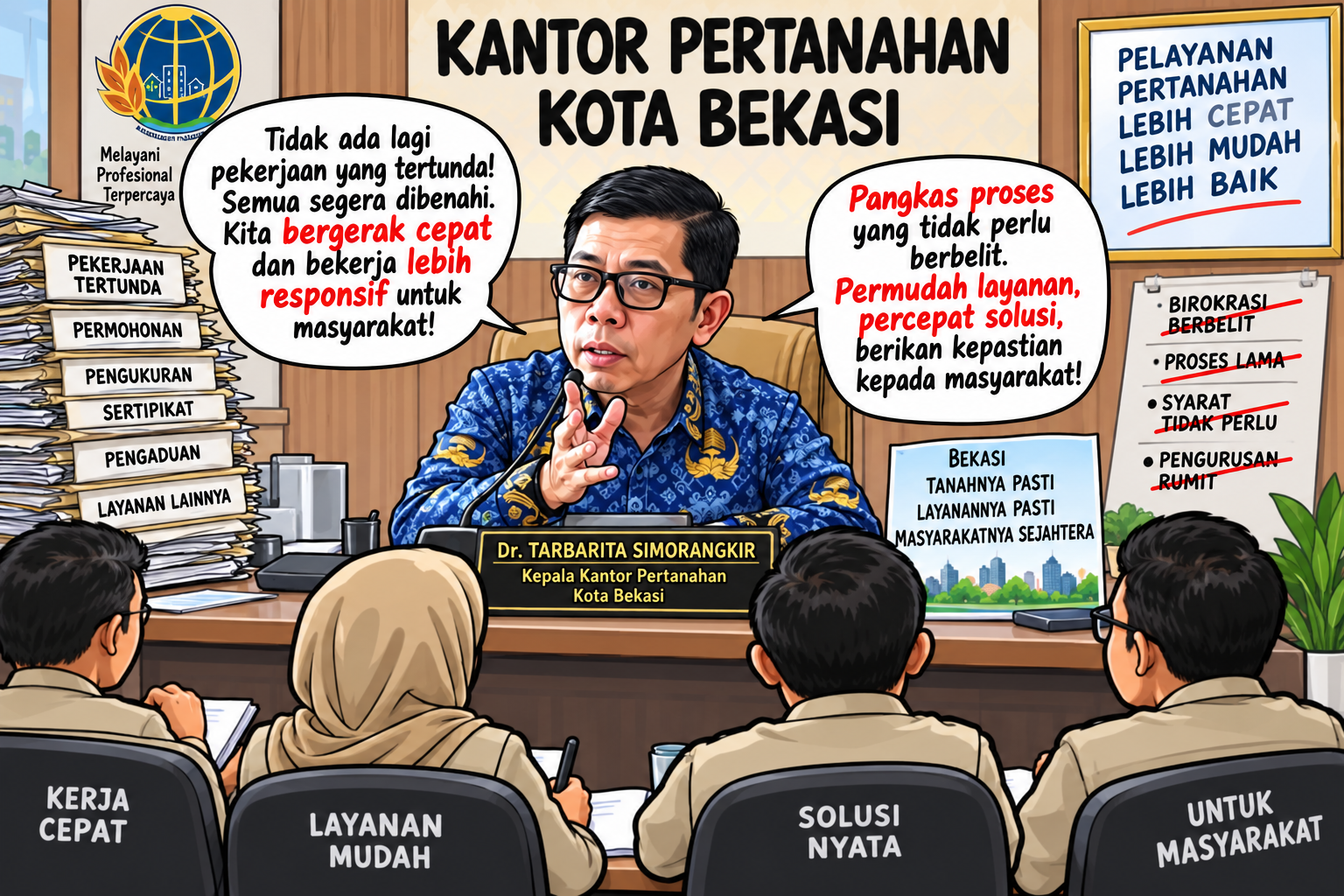 Kantor Pertanahan Kota Bekasi Benahi Tunggakan, Pangkas Layanan Berbelit
