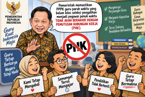 Guru PPPK Paruh Waktu Tak Lolos Seleksi Tak Dipecat, Pemerintah Pastikan Status Tetap Aman