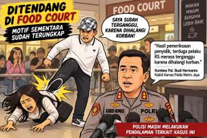“Terungkap! Polisi Beberkan Motif Pria Tendang Wanita hingga Tersungkur di Food Court Mal Jakpus”
