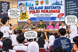 242 Ketua OSIS se-Kota Bekasi Bertemu Polisi dan Dandim, Bahas Masa Depan Pelajar di Tengah Tantangan Remaja