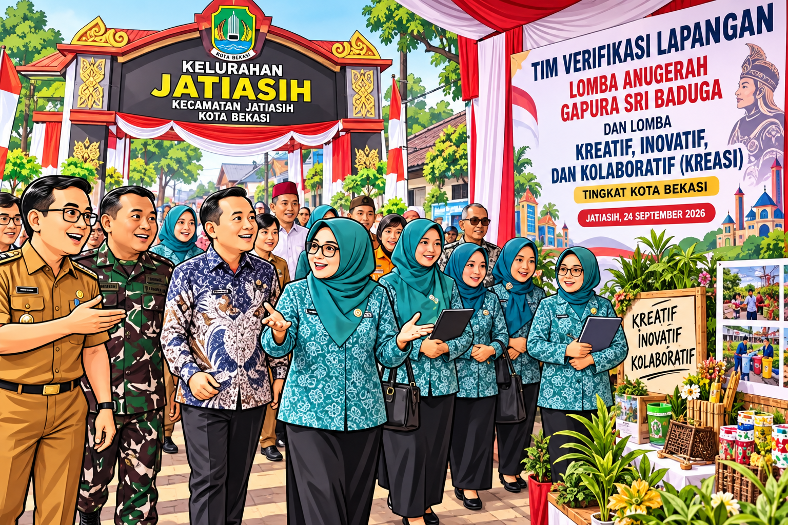 Jatiasih Tampilkan Enam Inovasi Unggulan di Lomba Gapura Sri Baduga dan KREASI Tingkat Kota Bekasi