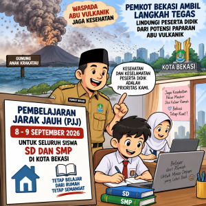 Abu Vulkanik Jadi Perhatian, Pemkot Bekasi Terapkan PJJ untuk Seluruh Siswa SD-SMP