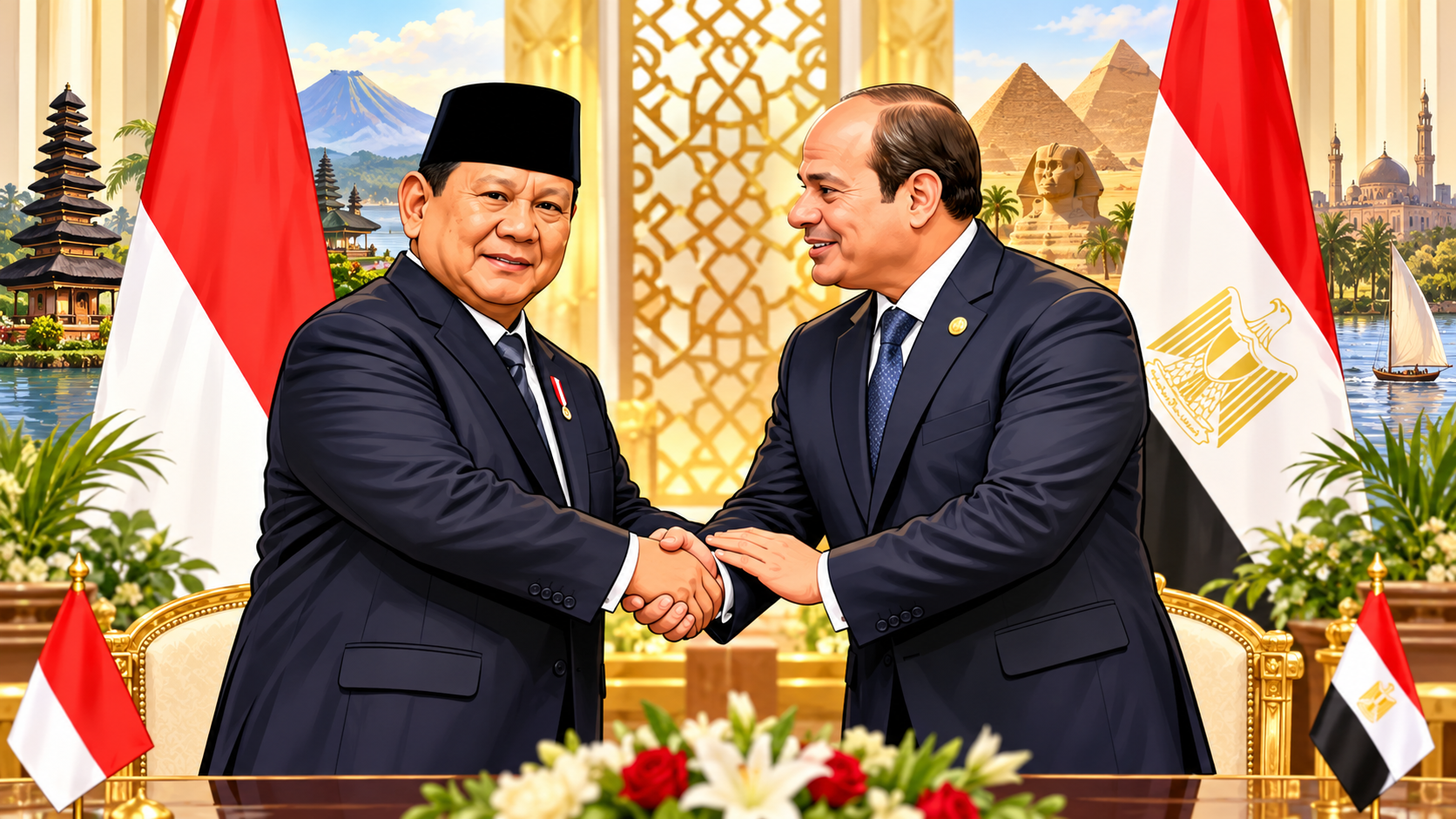Presiden Mesir El-Sisi Dijadwalkan Kunjungi Indonesia 11 Oktober, Bertemu Prabowo Bahas Kemitraan Strategis