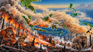 Karhutla Makin Meluas, Kabut Asap Kepung Indonesia hingga Malaysia dan Singapura, Kualitas Udara Memburuk