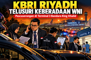 Pascaserangan Bandara Riyadh, KBRI Sisir Rumah Sakit, Pastikan Keselamatan WNI