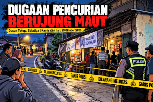 Pencurian Berujung Maut di Salatiga, Terduga Pelaku Tewas Diamuk Massa, Pemilik Rumah Bersimbah Darah