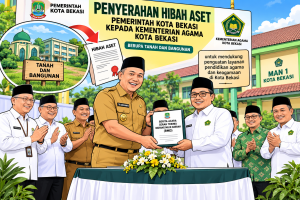 Pemkot Bekasi Hibahkan Aset Rp2,74 Miliar ke Kemenag, Perkuat Kepastian Hukum MAN dan KUA
